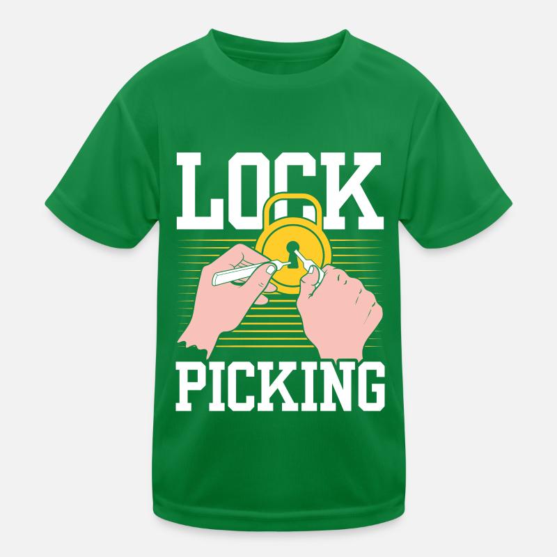 Lock Picking Knacker Knacken Schloss Lockpicking Kinder Funktions-T-Shirt