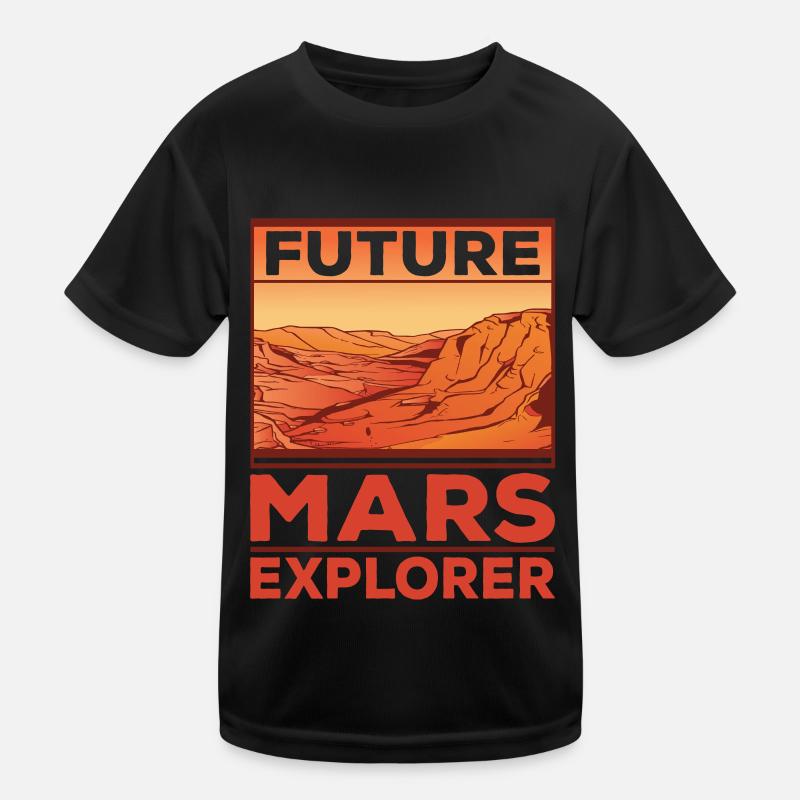 Future Mars Explorers Astronaut Planet T-shirt sport Enfant