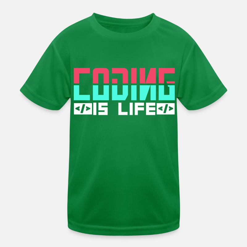 Coding is Life Programmer Coder Code Kids Functional T-Shirt