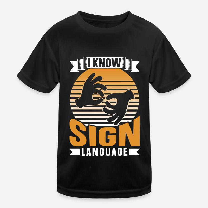 Ich Kann Gebärdensprache Awareness Gebärden Gestik Kinder Funktions-T-Shirt