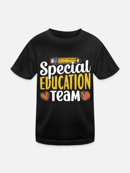 Special Education Team Teacher Profession Special Education - Kids Functional T-Shirt - black - Front