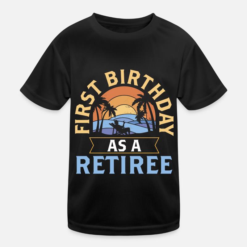Erster Geburtstag Als Rentner Pensionär Schwanger Kinder Funktions-T-Shirt
