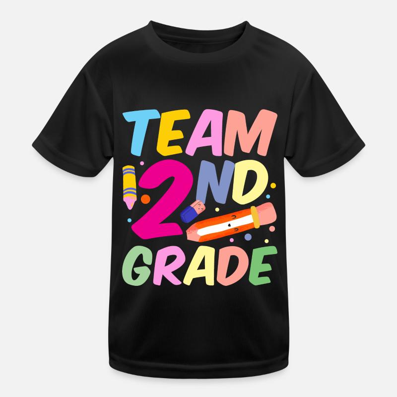 Team Second Grade Teacher Second Grader School Kids Functional T-Shirt