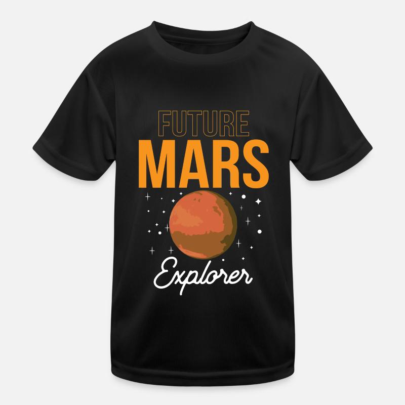 Future Mars Explorer Astronaut Planet Kids Functional T-Shirt