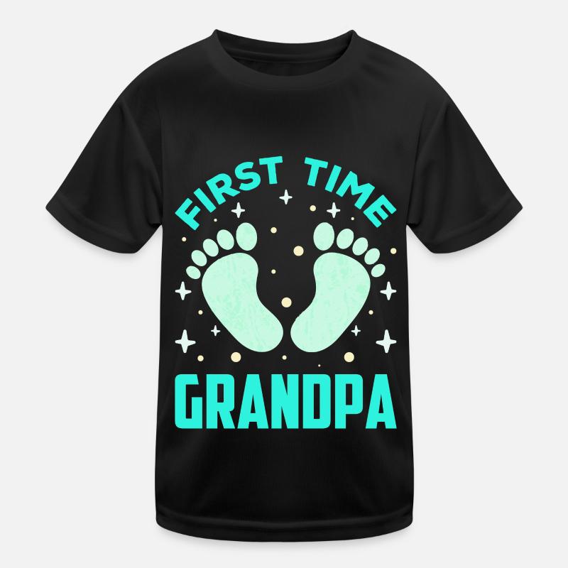 Das Erste Mal Opa Süß Erstes Mal Großeltern Kinder Funktions-T-Shirt