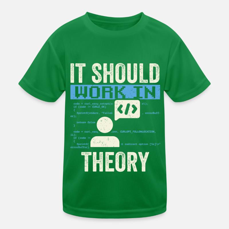 En théorie, il devrait fonctionner le codage de code T-shirt sport Enfant