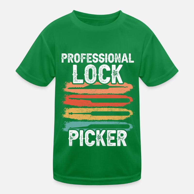 Professional Lock Cracker Lock Picker Cracking T-shirt sport Enfant