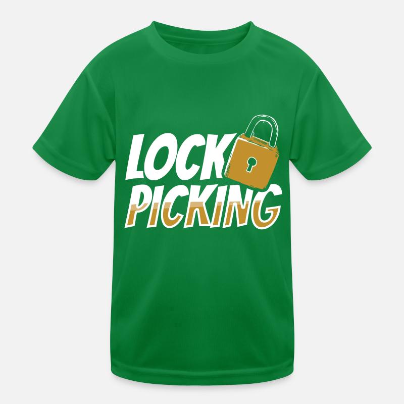 Lock Picking Knacker Schloss Lockpicking Knacken Kinder Funktions-T-Shirt