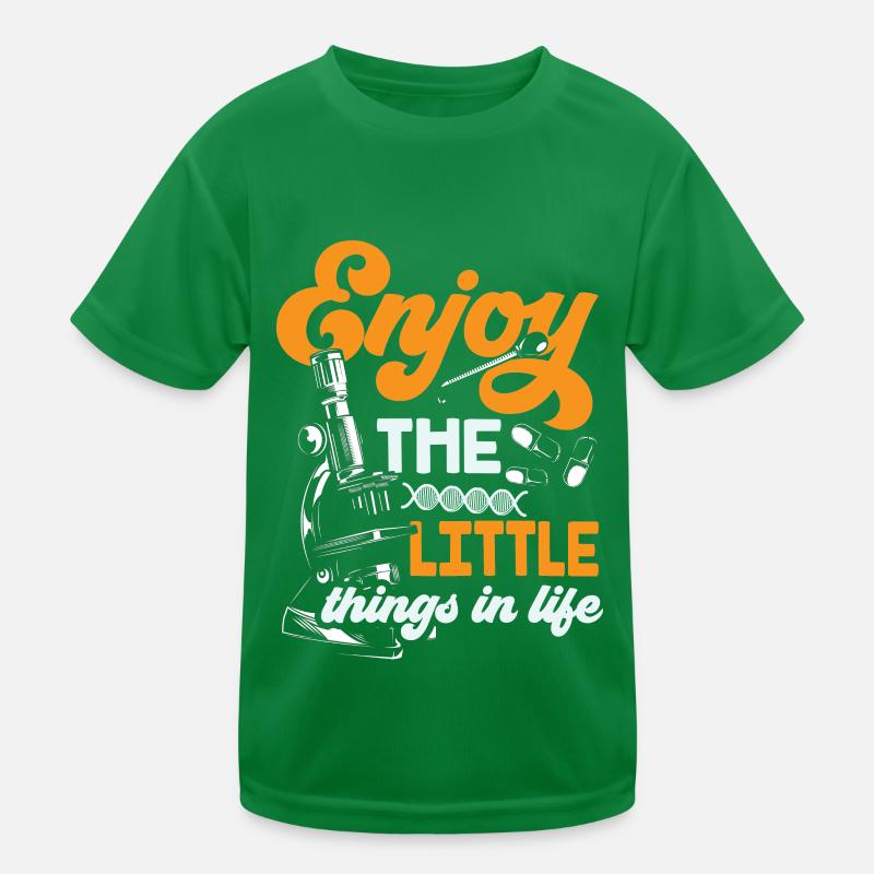 Profitez des petites choses de la vie Microscope T-shirt sport Enfant