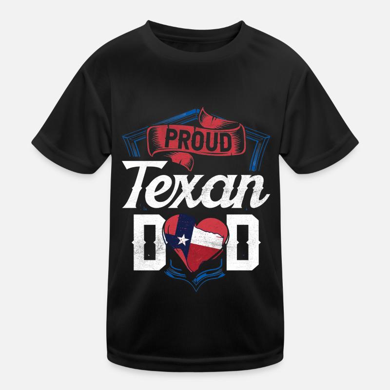 Fier père texan Texan Pride Texas T-shirt sport Enfant