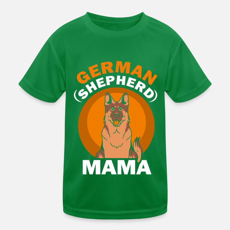German Shepherd Mom Lover Pet Cute Kids Functional T-Shirt