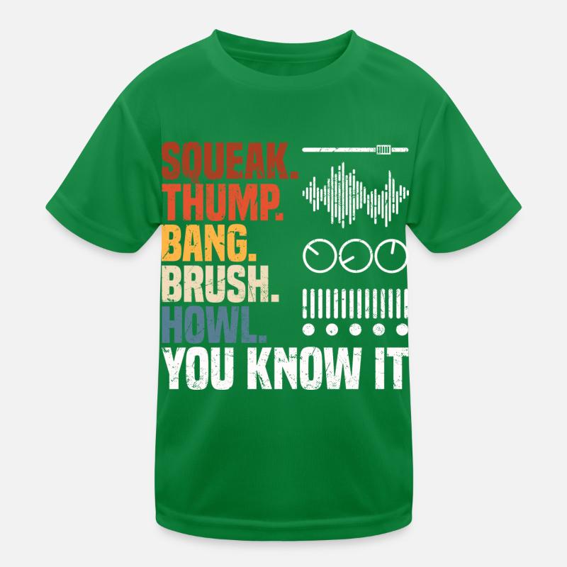 Tontechniker Geschenke | Toningenieur Deejay DJ Kinder Funktions-T-Shirt