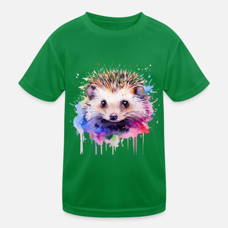 Igel, niedlicher Igel Kinder Funktions-T-Shirt