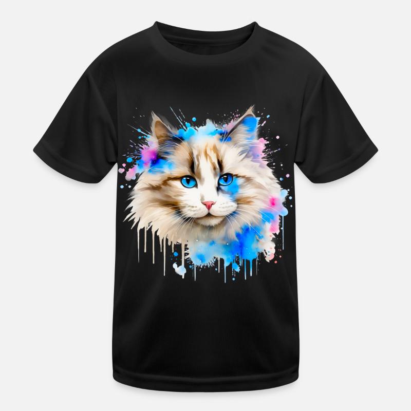 Ragdol Cat Kids Functional T-Shirt