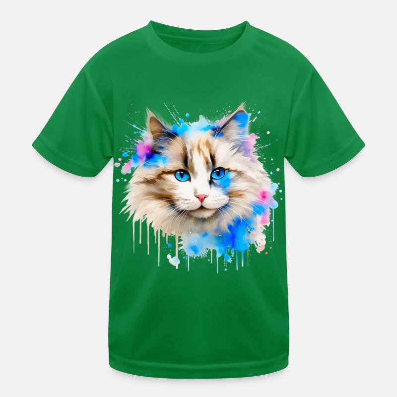 Ragdol Cat Kids Functional T-Shirt