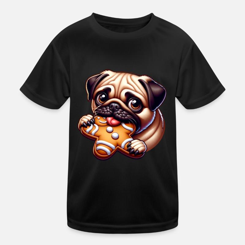 Pug Kids Functional T-Shirt