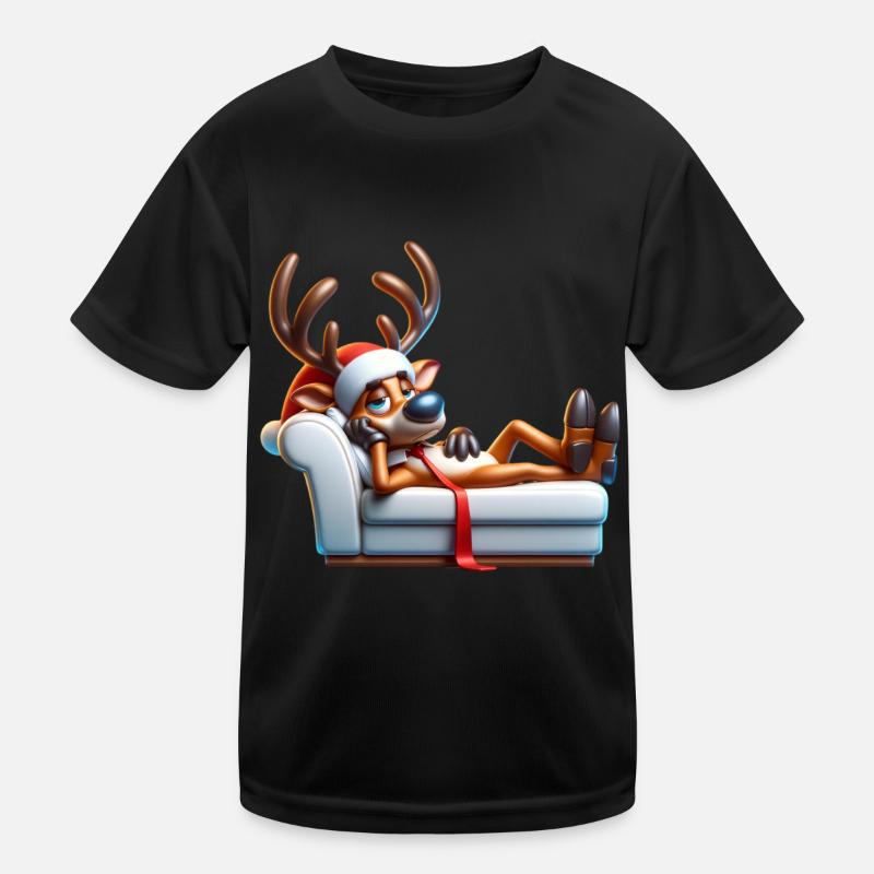 Reindeer Chills Kids Functional T-Shirt