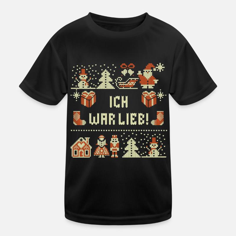 Ich War Lieb Ugly Christmas Kinder Funktions-T-Shirt