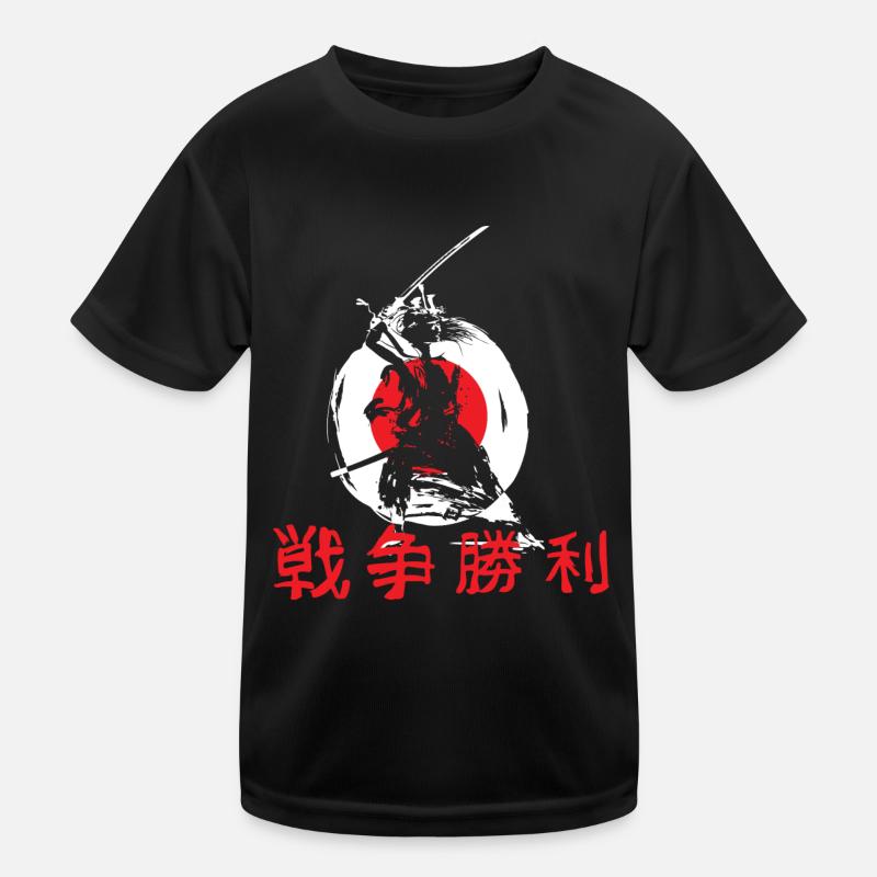 Drapeau japonais samouraï T-shirt sport Enfant