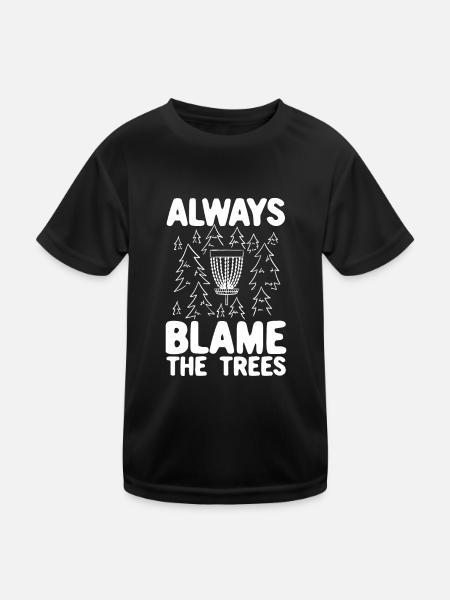 Disc Golf Disc Korb Geschenk - Kinder Funktions-T-Shirt - Schwarz