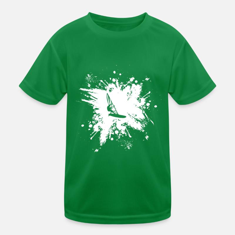 Windsurfen Windsurfing Surfbrett Surfen Kinder Funktions-T-Shirt
