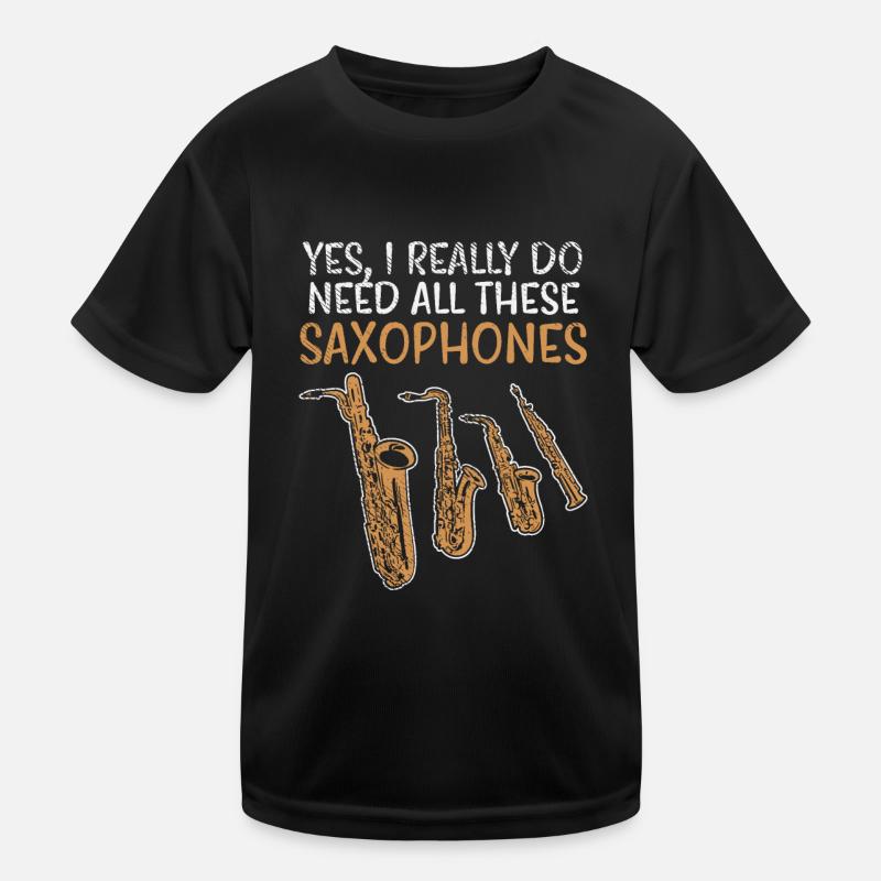 Saxophone Arten Kinder Funktions-T-Shirt