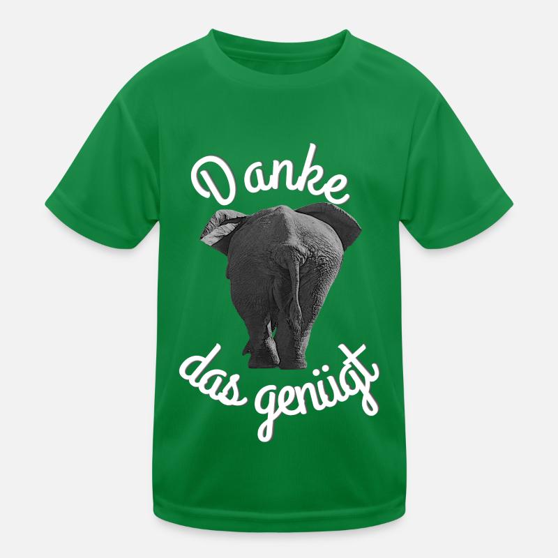 Elephant danke das genügt Kinder Funktions-T-Shirt