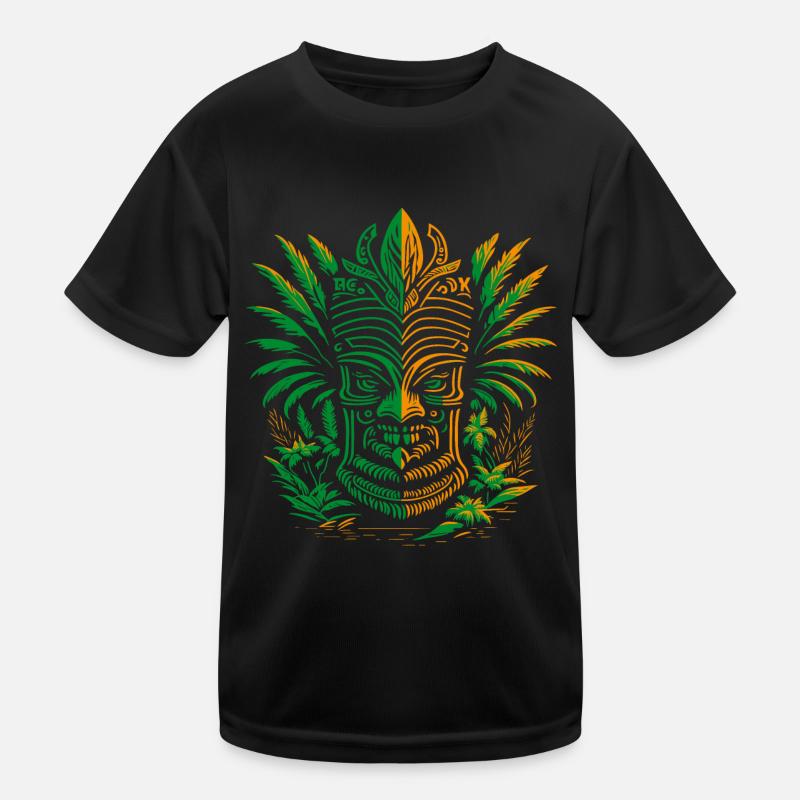 Tiki Mask Hawaii | Aloha Vibes Kids Functional T-Shirt