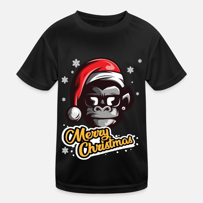 Singe Père Noël joyeux Noël T-shirt sport Enfant