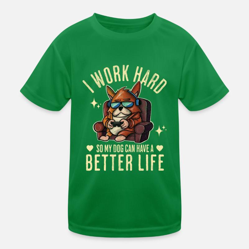 Hund Hunde Lustiger Spruch Kinder Funktions-T-Shirt