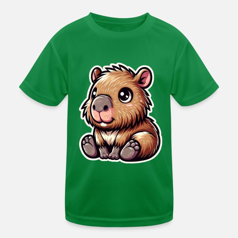 Capybara Kinder Funktions-T-Shirt