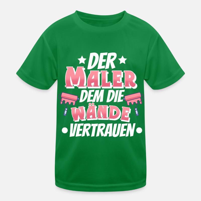 Maler Kinder Funktions-T-Shirt