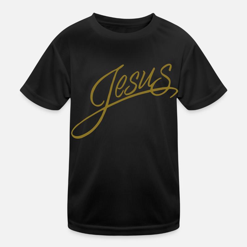 Jesus - Kids Functional T-Shirt - black
