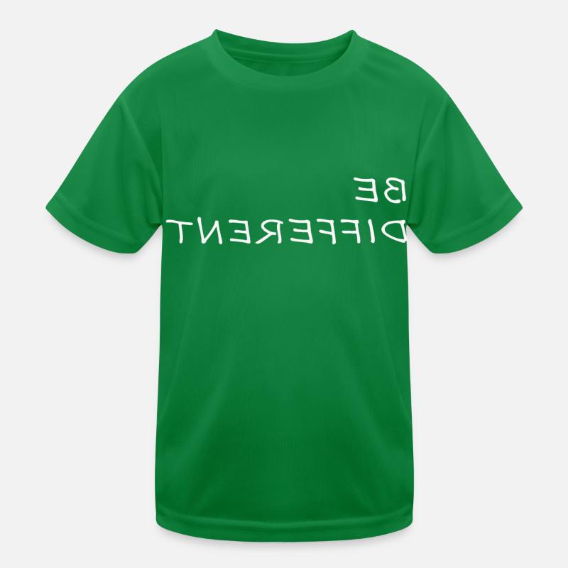 BE DIFFERENT Sei Anders Spruch Sprüche Geschenk Kinder Funktions-T-Shirt