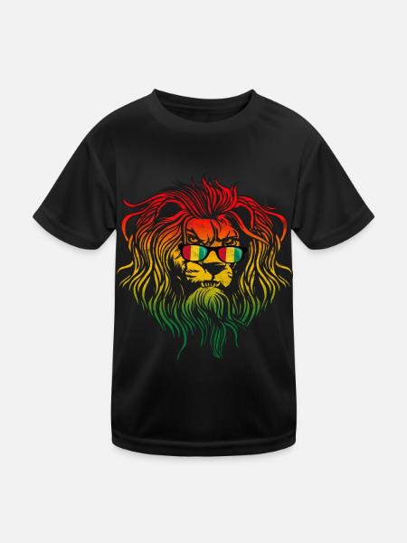 Guinée - T-shirt sport Enfant - noir - Devant