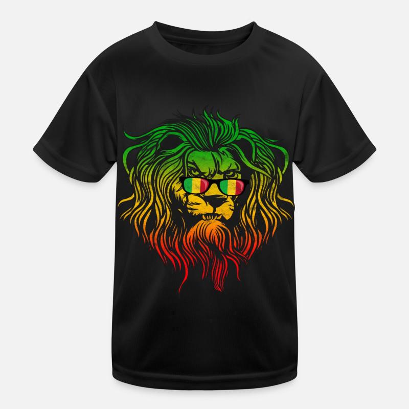 Mali - Kinder Funktions-T-Shirt - Schwarz