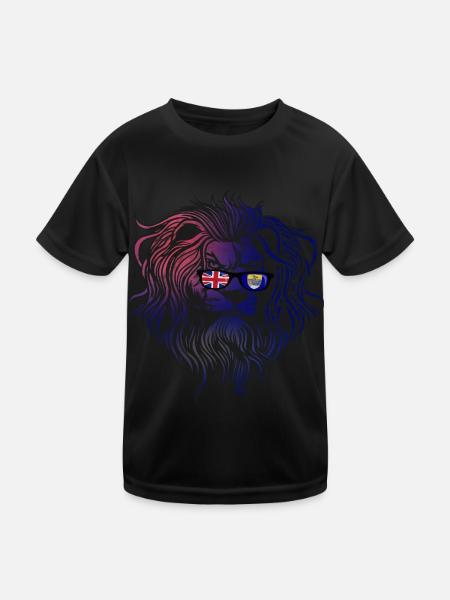 Sainte-Hélène - T-shirt sport Enfant - noir - Devant