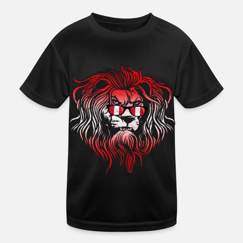 Peru - Kinder Funktions-T-Shirt - Schwarz