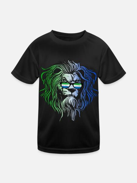 Sierra Leone - Kids Functional T-Shirt - black - Front