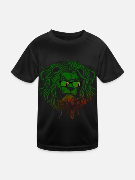Sambia - Kinder Funktions-T-Shirt - Schwarz - Vorne
