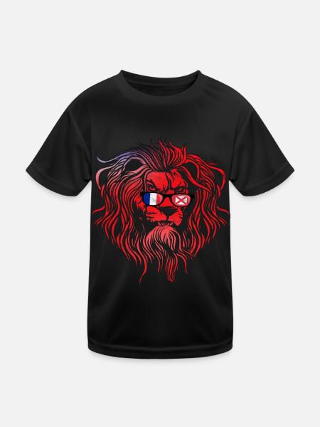 Wallis und Futuna - Kinder Funktions-T-Shirt - Schwarz - Vorne