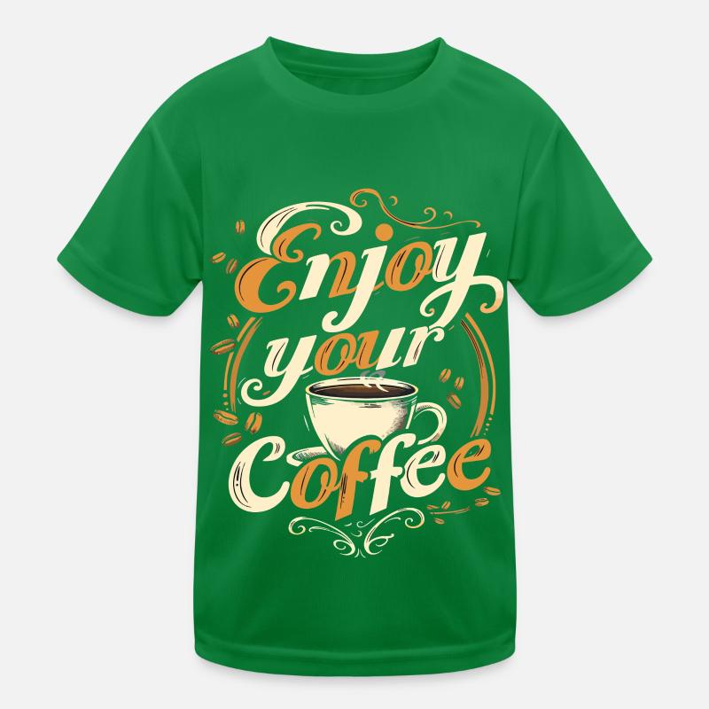 Café, Amateur De Café, Tasse À Caféine, Boisson T-shirt sport Enfant