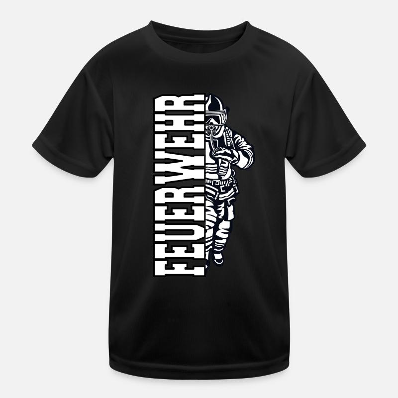 Feuerwehr Kinder Funktions-T-Shirt
