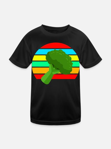 Brocoli - T-shirt sport Enfant - noir - Devant