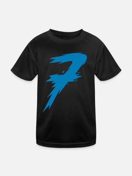 nombre - T-shirt sport Enfant - noir - Devant