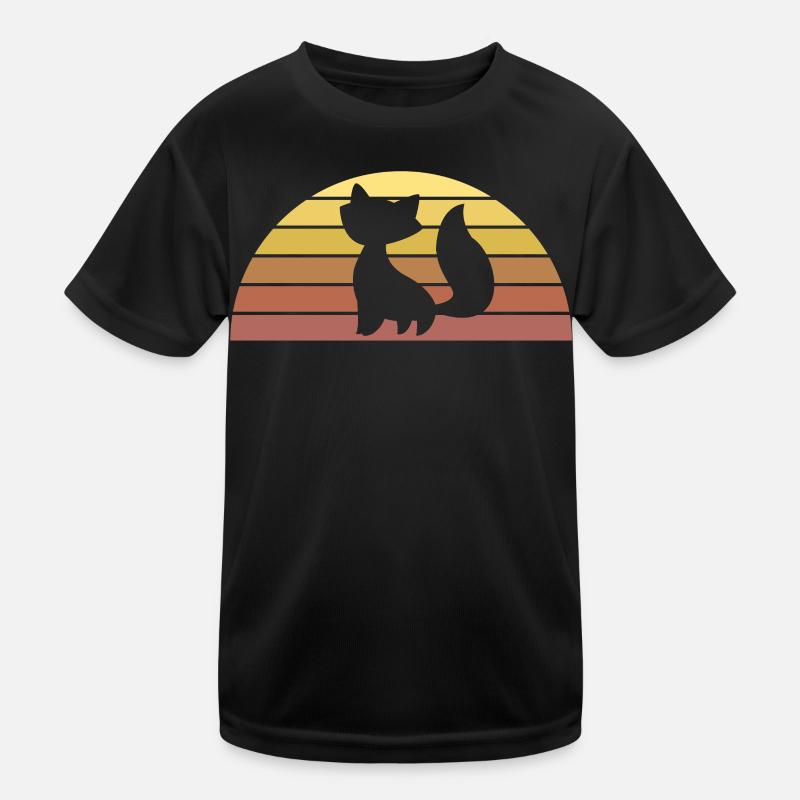 Fuchs in Vintage Kinder Funktions-T-Shirt