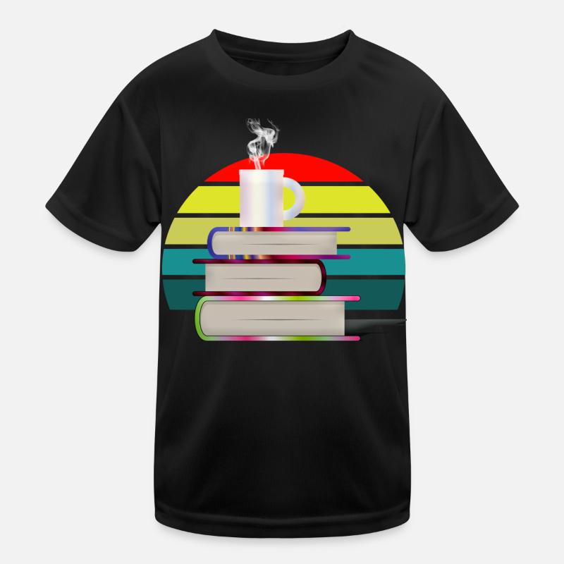 Livres au coucher du soleil T-shirt sport Enfant