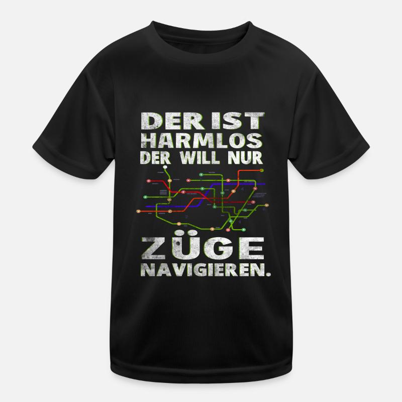 Fahrdienstleiter , Eisenbahner und Weichenwärter Kinder Funktions-T-Shirt