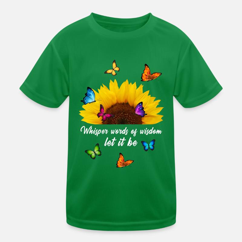 Let it be Sunflower Kids Functional T-Shirt