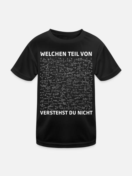 Welchen Teil von verstehst du nicht - Kinder Funktions-T-Shirt - Schwarz - Vorne